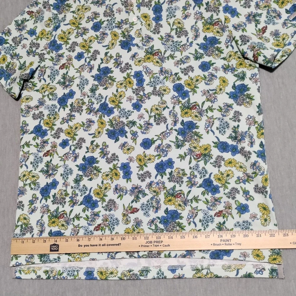 Nike Tour Dri-FIT Player Floral Golf Polo Shirt Mens LARGE Colorful DH0940‎ 394